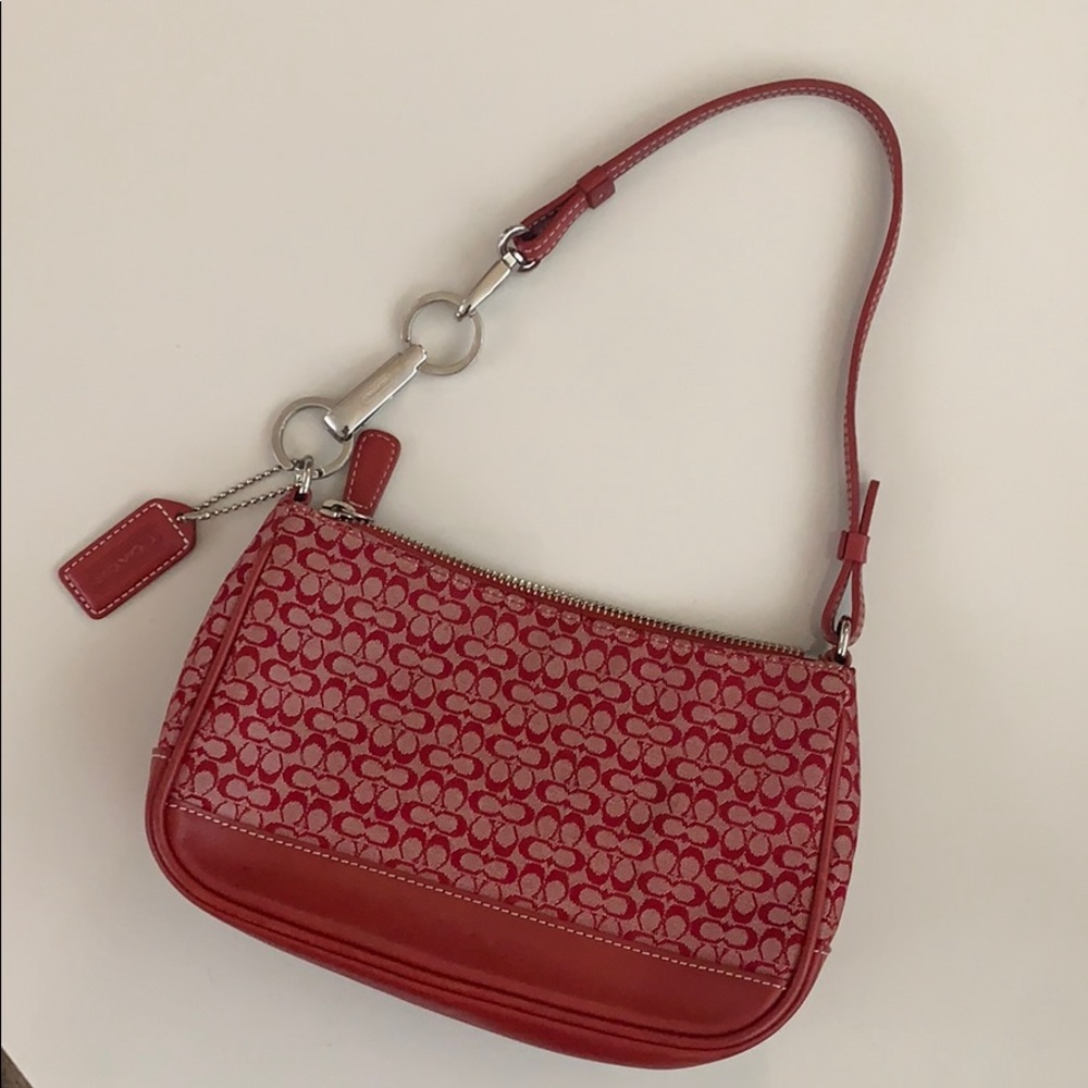 Coach Mini Shoulder Bag in Red